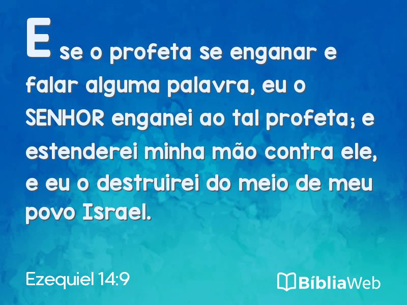 Ezequiel 14:9 em imagem para compartilhar