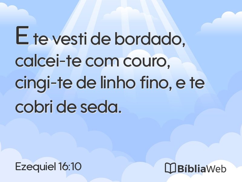 Ezequiel 16:10 em imagem para compartilhar