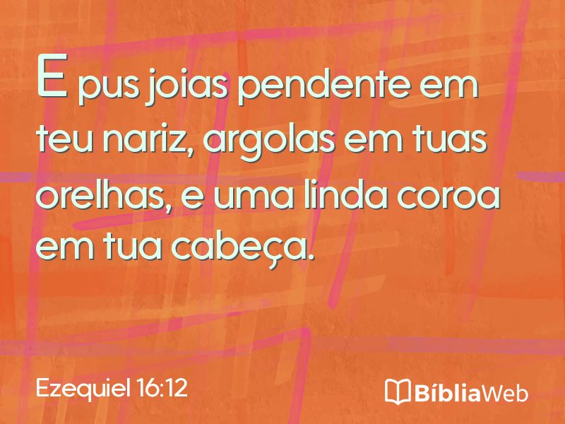 Ezequiel 16:12 em imagem para compartilhar