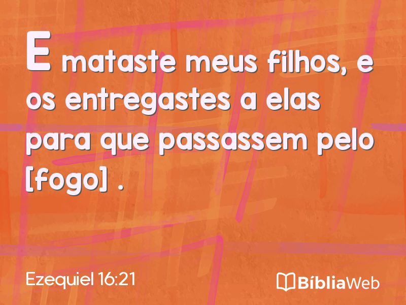 Ezequiel 16:21 em imagem para compartilhar