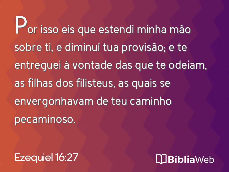 Ezequiel 16:27 em imagem para compartilhar