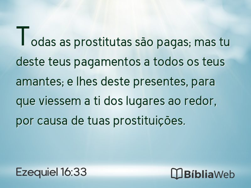 Ezequiel 16:33 em imagem para compartilhar