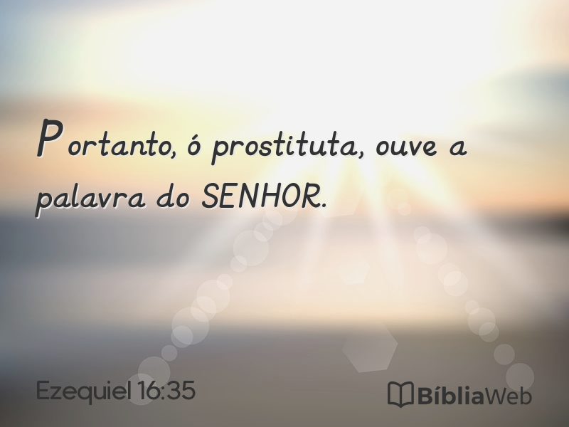 Ezequiel 16:35 em imagem para compartilhar