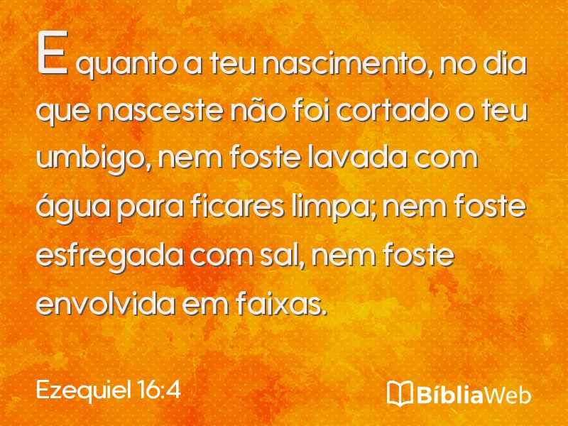 Ezequiel 16:4 em imagem para compartilhar