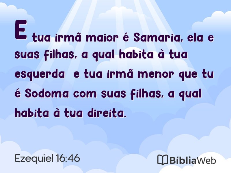 Ezequiel 16:46 em imagem para compartilhar