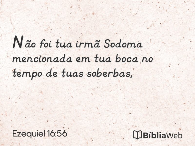 Ezequiel 16:56 em imagem para compartilhar
