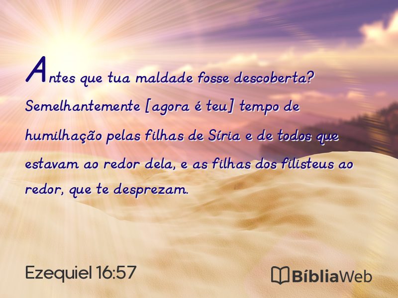 Ezequiel 16:57 em imagem para compartilhar