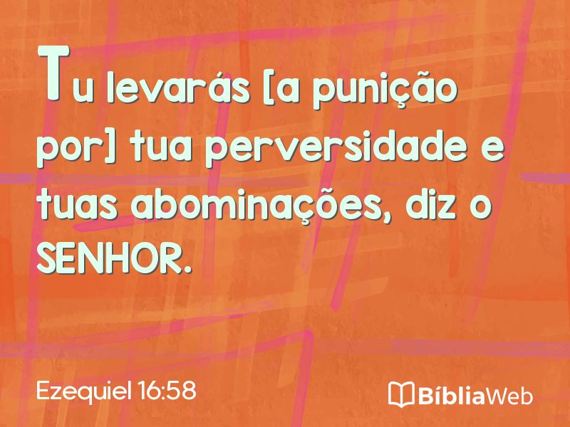 Ezequiel 16:58 em imagem para compartilhar