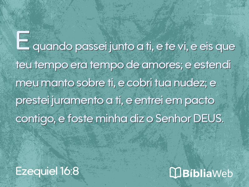 Ezequiel 16:8 em imagem para compartilhar