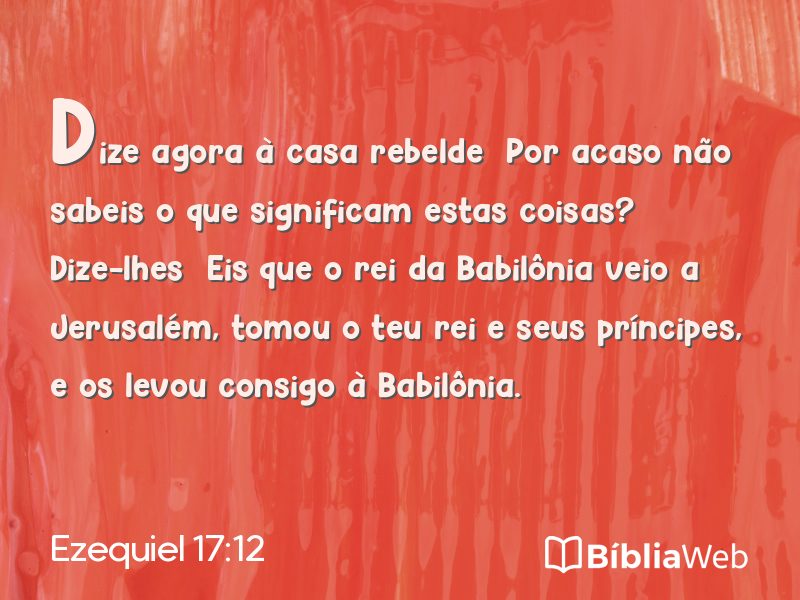 Ezequiel 17:12 em imagem para compartilhar