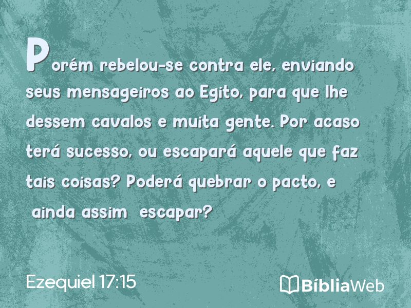 Ezequiel 17:15 em imagem para compartilhar
