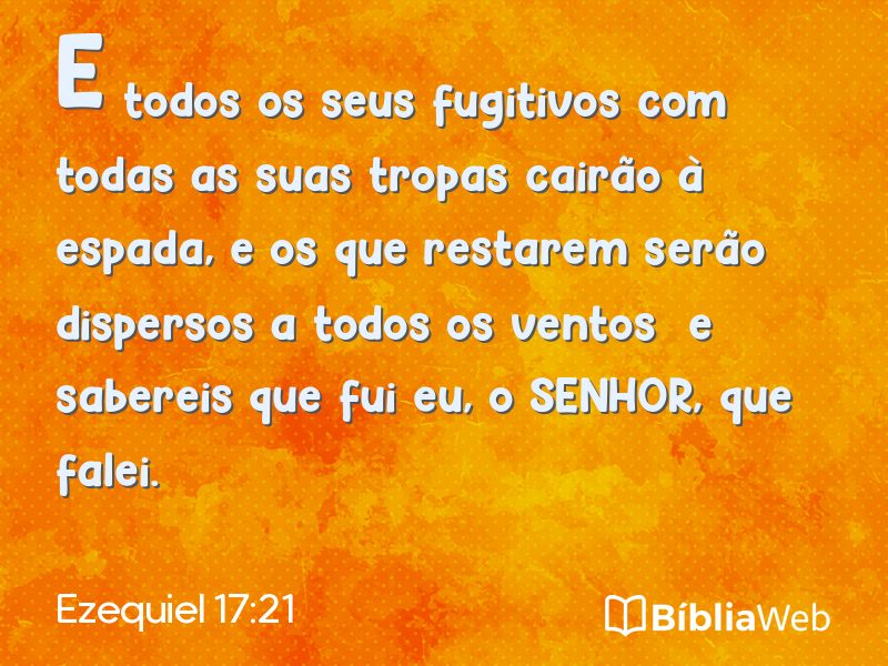 Ezequiel 17:21 em imagem para compartilhar