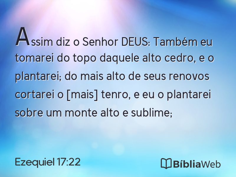 Ezequiel 17:22 em imagem para compartilhar