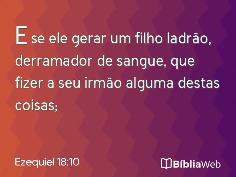 Ezequiel 18:10 em imagem para compartilhar