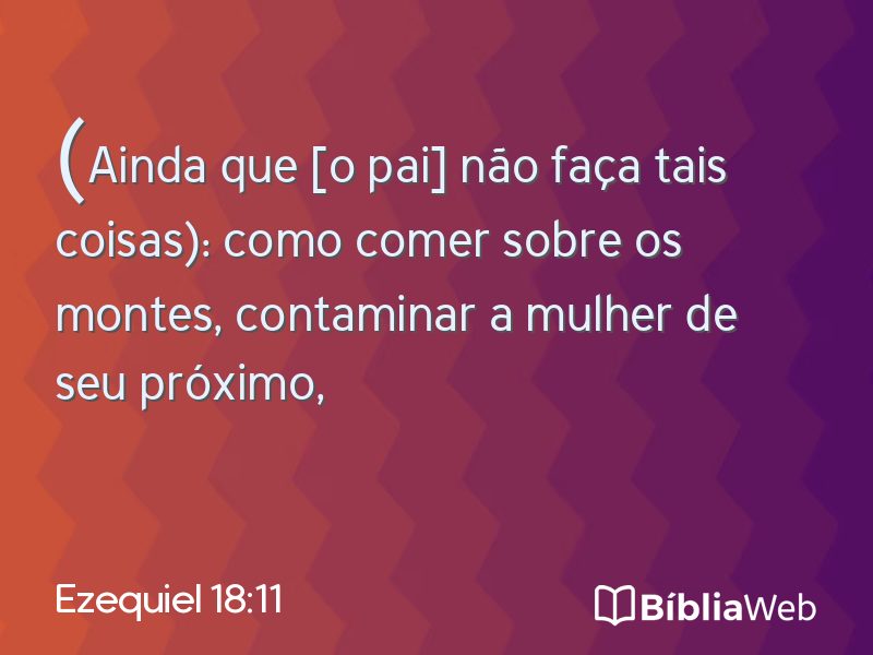 Ezequiel 18:11 em imagem para compartilhar