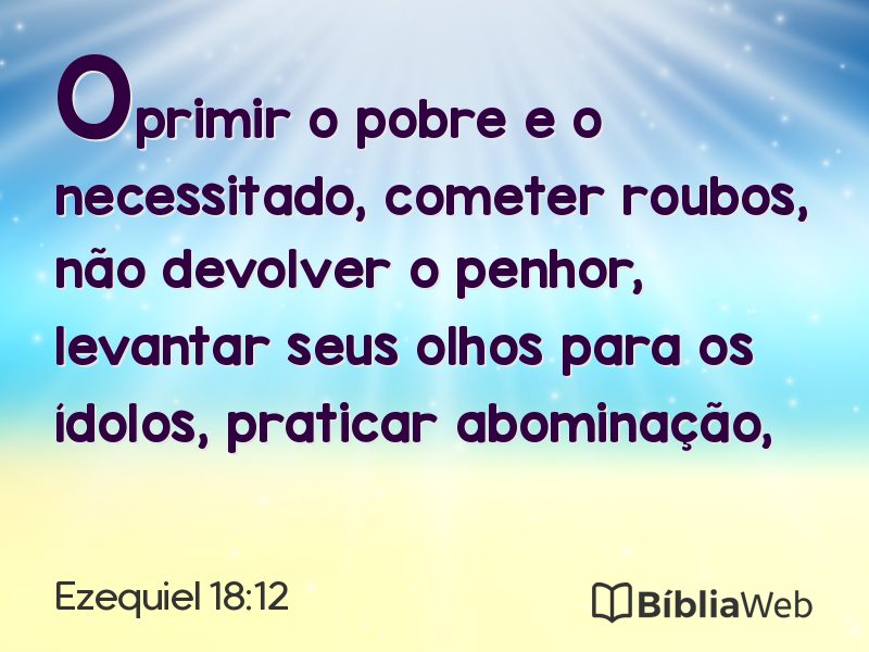 Ezequiel 18:12 em imagem para compartilhar