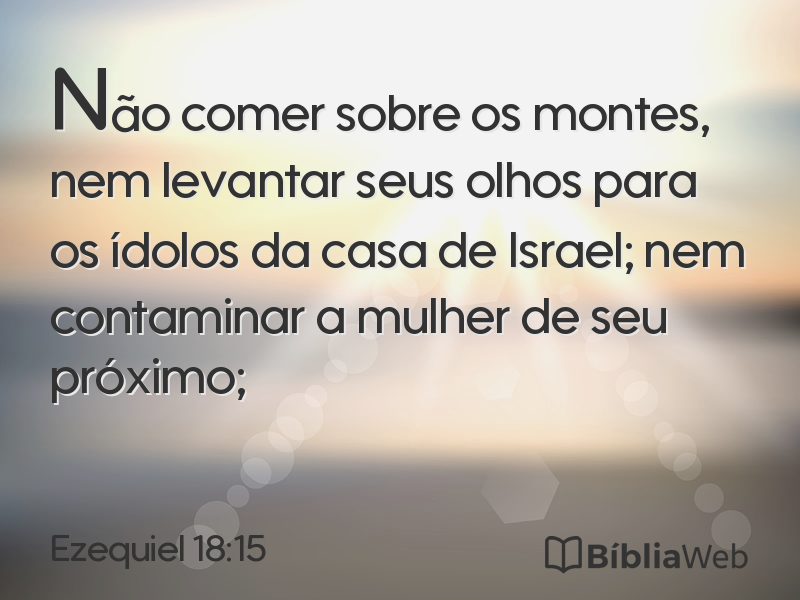 Ezequiel 18:15 em imagem para compartilhar