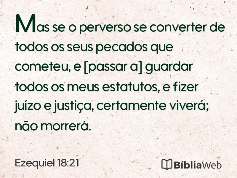 Ezequiel 18:21 em imagem para compartilhar