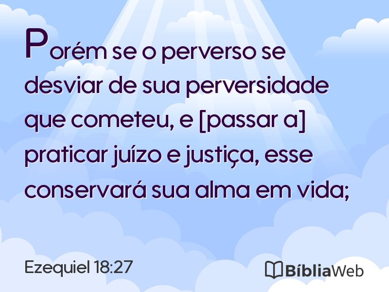 Ezequiel 18:27 em imagem para compartilhar