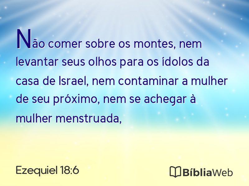 Ezequiel 18:6 em imagem para compartilhar