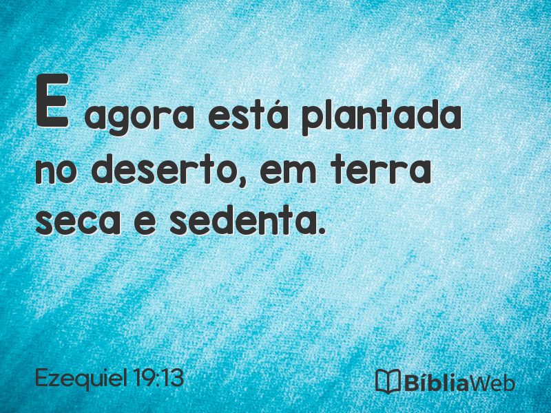 Ezequiel 19:13 em imagem para compartilhar