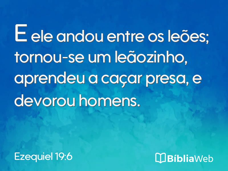 Ezequiel 19:6 em imagem para compartilhar
