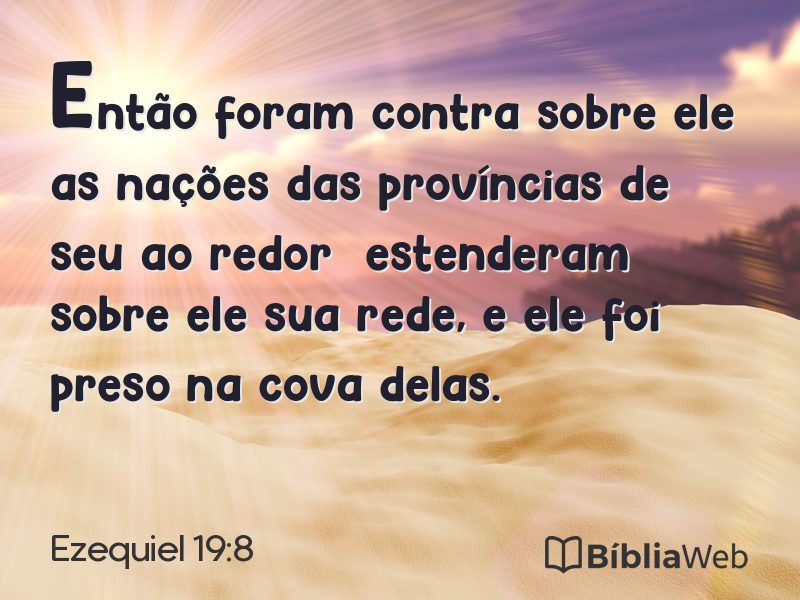 Ezequiel 19:8 em imagem para compartilhar