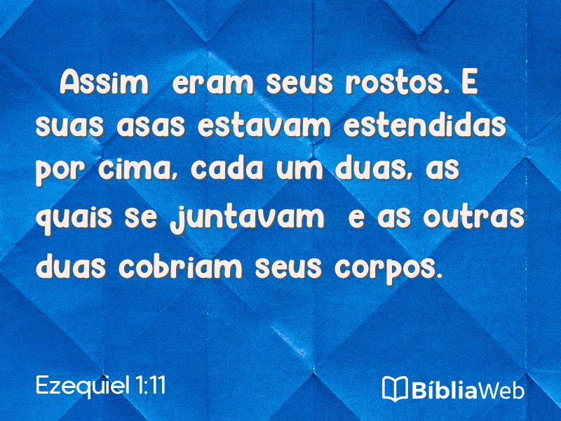 Ezequiel 1:11 em imagem para compartilhar