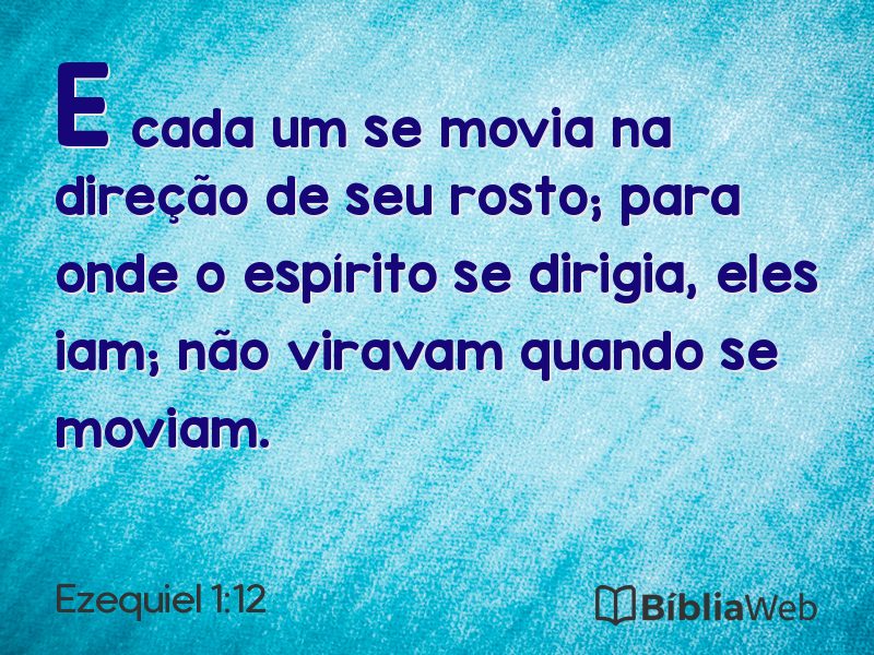 Ezequiel 1:12 em imagem para compartilhar