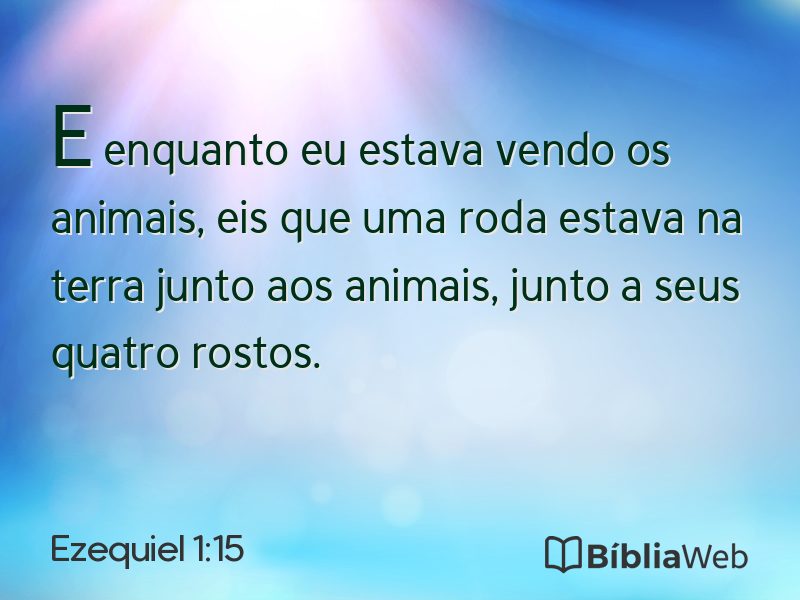 Ezequiel 1:15 em imagem para compartilhar