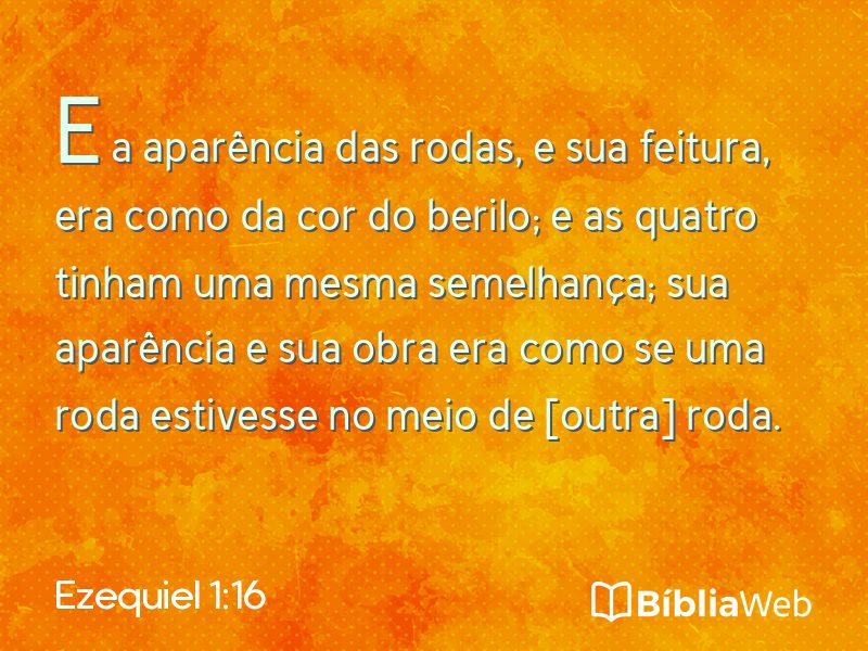 Ezequiel 1:16 em imagem para compartilhar