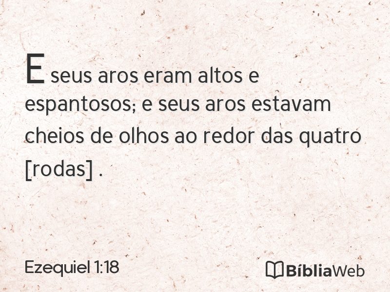 Ezequiel 1:18 em imagem para compartilhar