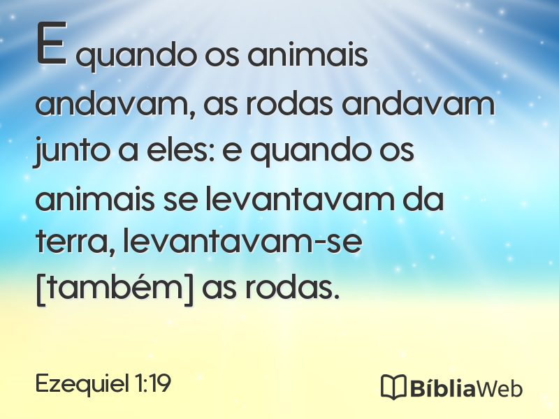 Ezequiel 1:19 em imagem para compartilhar