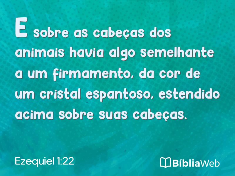 Ezequiel 1:22 em imagem para compartilhar