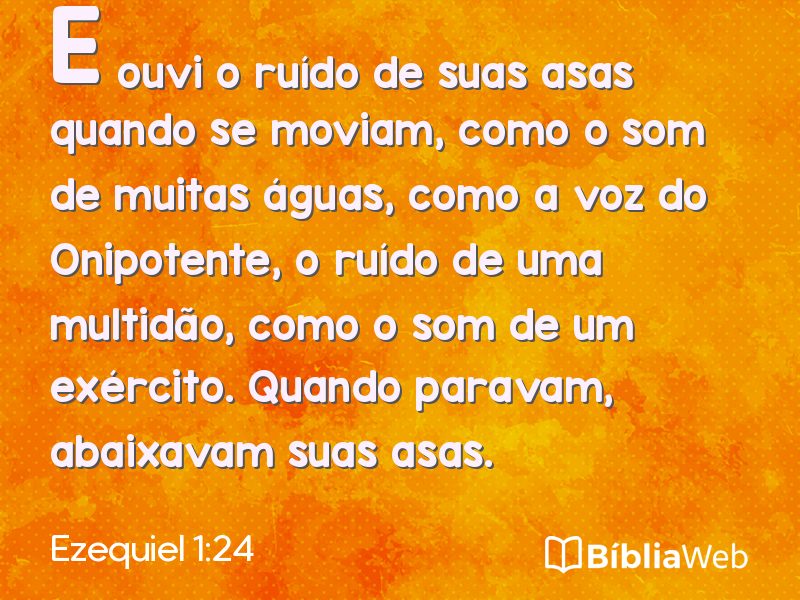 Ezequiel 1:24 em imagem para compartilhar