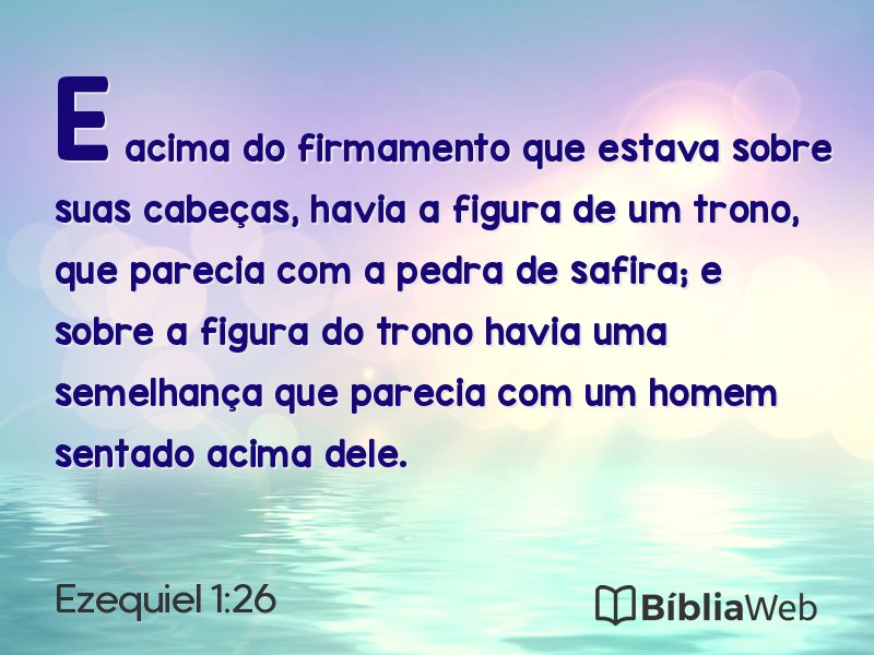 Ezequiel 1:26 em imagem para compartilhar