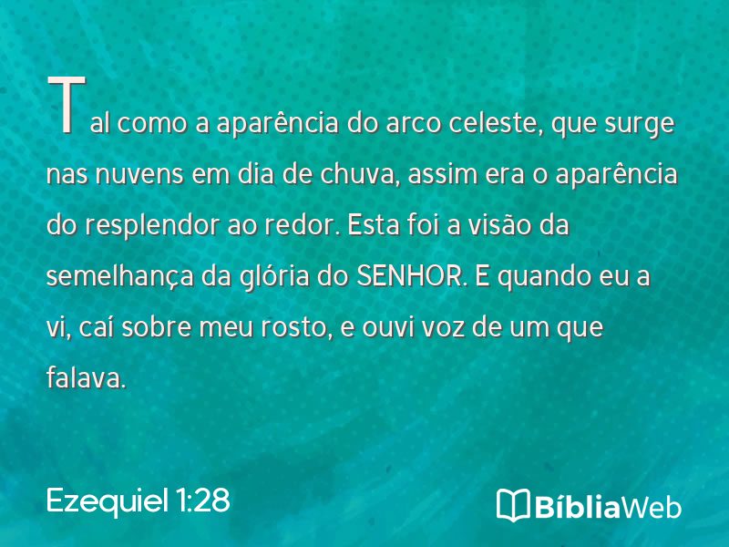Ezequiel 1:28 em imagem para compartilhar