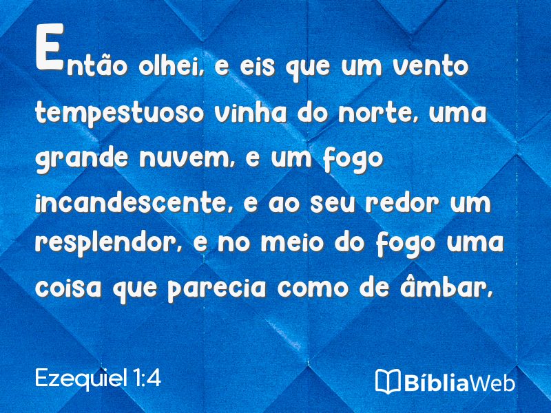 Ezequiel 1:4 em imagem para compartilhar