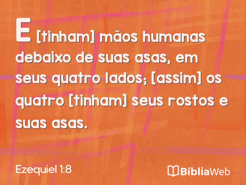 Ezequiel 1:8 em imagem para compartilhar