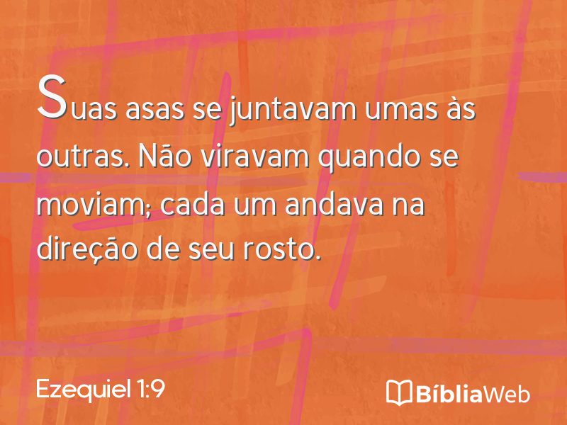 Ezequiel 1:9 em imagem para compartilhar