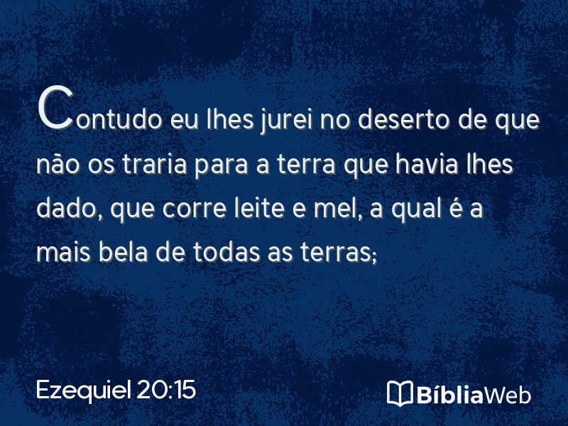 Ezequiel 20:15 em imagem para compartilhar
