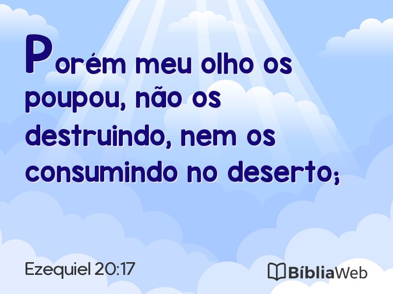 Ezequiel 20:17 em imagem para compartilhar