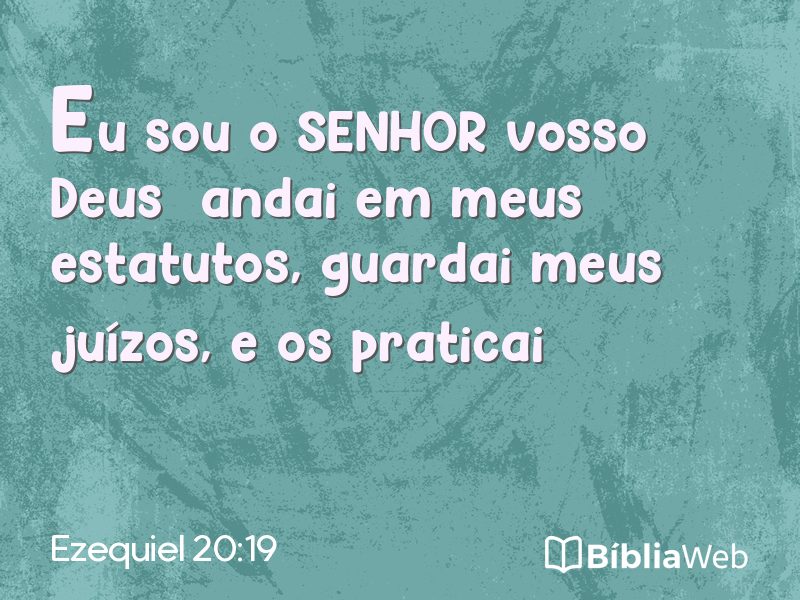 Ezequiel 20:19 em imagem para compartilhar