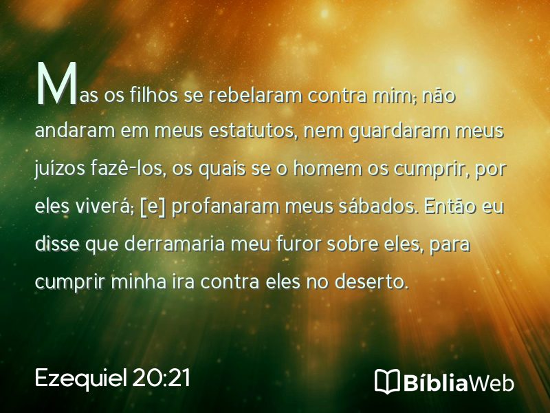 Ezequiel 20:21 em imagem para compartilhar