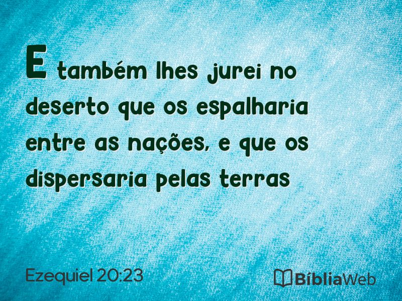 Ezequiel 20:23 em imagem para compartilhar