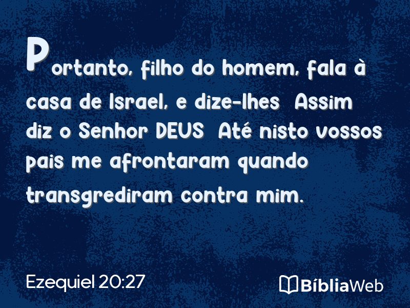 Ezequiel 20:27 em imagem para compartilhar