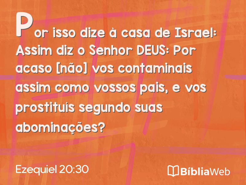 Ezequiel 20:30 em imagem para compartilhar