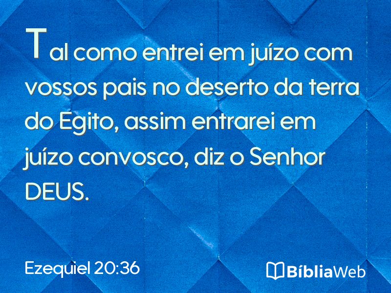Ezequiel 20:36 em imagem para compartilhar