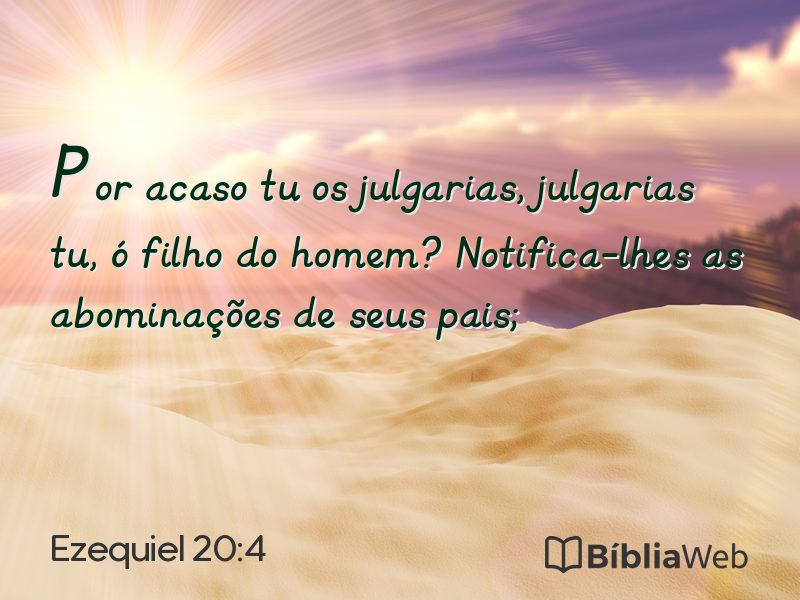 Ezequiel 20:4 em imagem para compartilhar