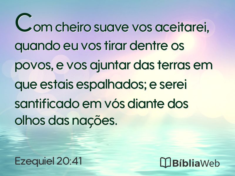 Ezequiel 20:41 em imagem para compartilhar